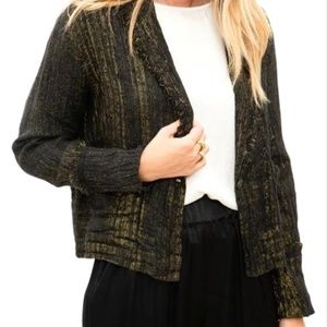 Raquel Allegra Black Gold Blazer 1 or S